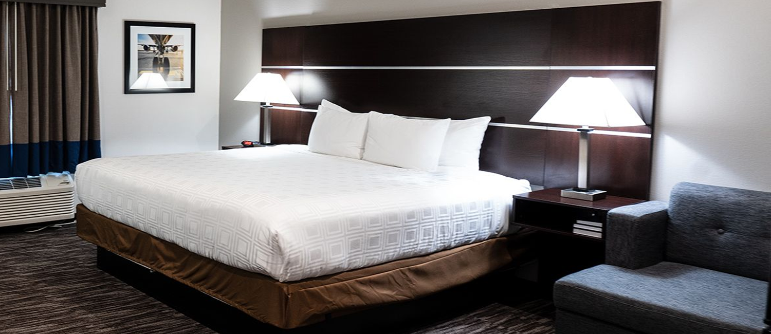 Comfort is redefined at Atrium Hotel & Suites DFW.Stretch out and relax in our well-appointed guest rooms!